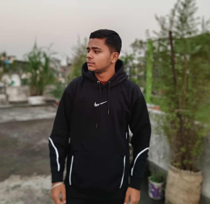 ENS Premium Heavy Hoodie — 500-600 GSM | Ultra Soft Fleece Fabric | Black & White Edition | Everyday Luxury Wear